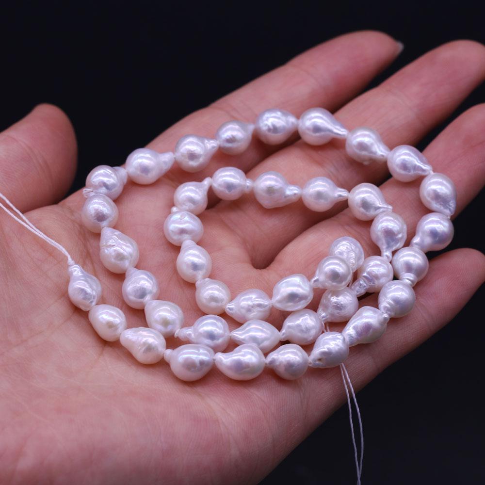 1String, Natural Freshwater Pearls, 7-9mm Little Tail Shape Pearl Beads for Jewelry Making DIY Crafts, Wedding Gifts for Women, 36cm