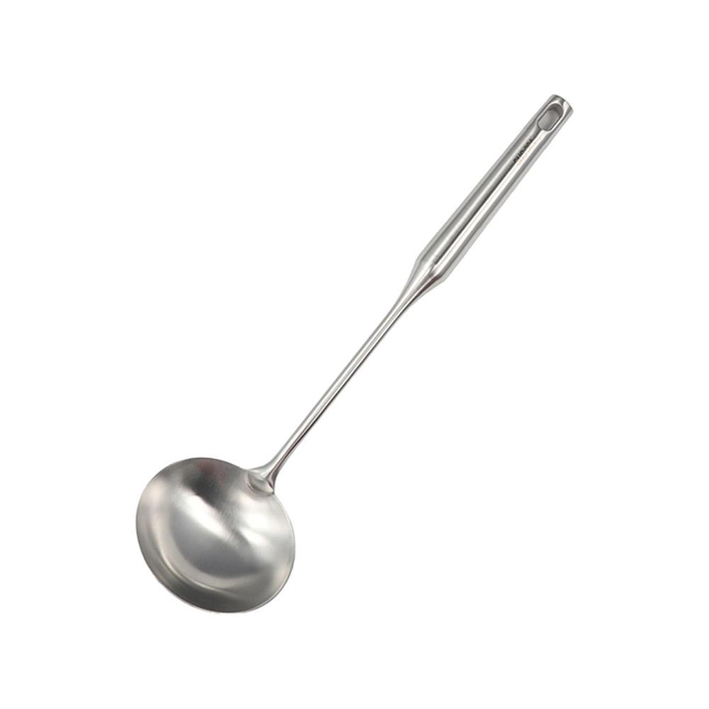304 Stainless Steel Long Handle Kitchenware Ladle Spoon Cooking Tool Set Wok Shovel Soup Ladle