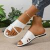 Fashion 2025 Summer Women Flats Casual Sandals Plus Size Clip Toe Beach Slippers Flip Flops Slides Women Slip-On Zapatos De Mujer
