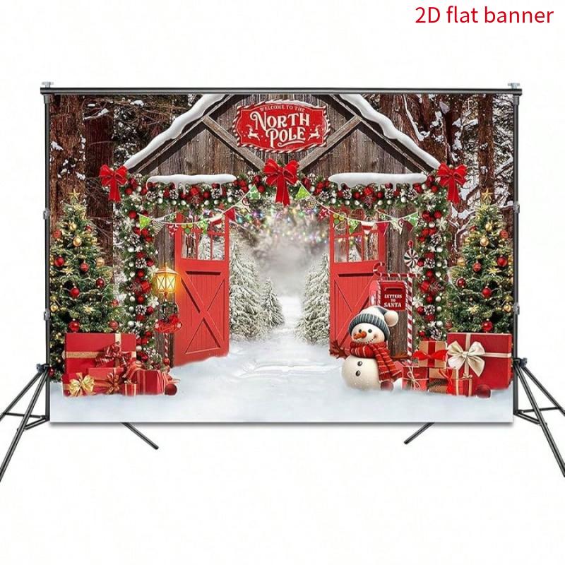 1Pcs Prop Christmas Arctic Snow Decoration Background Winter Backdrop Decorations For Photo Studio Photo Booth Christams Party