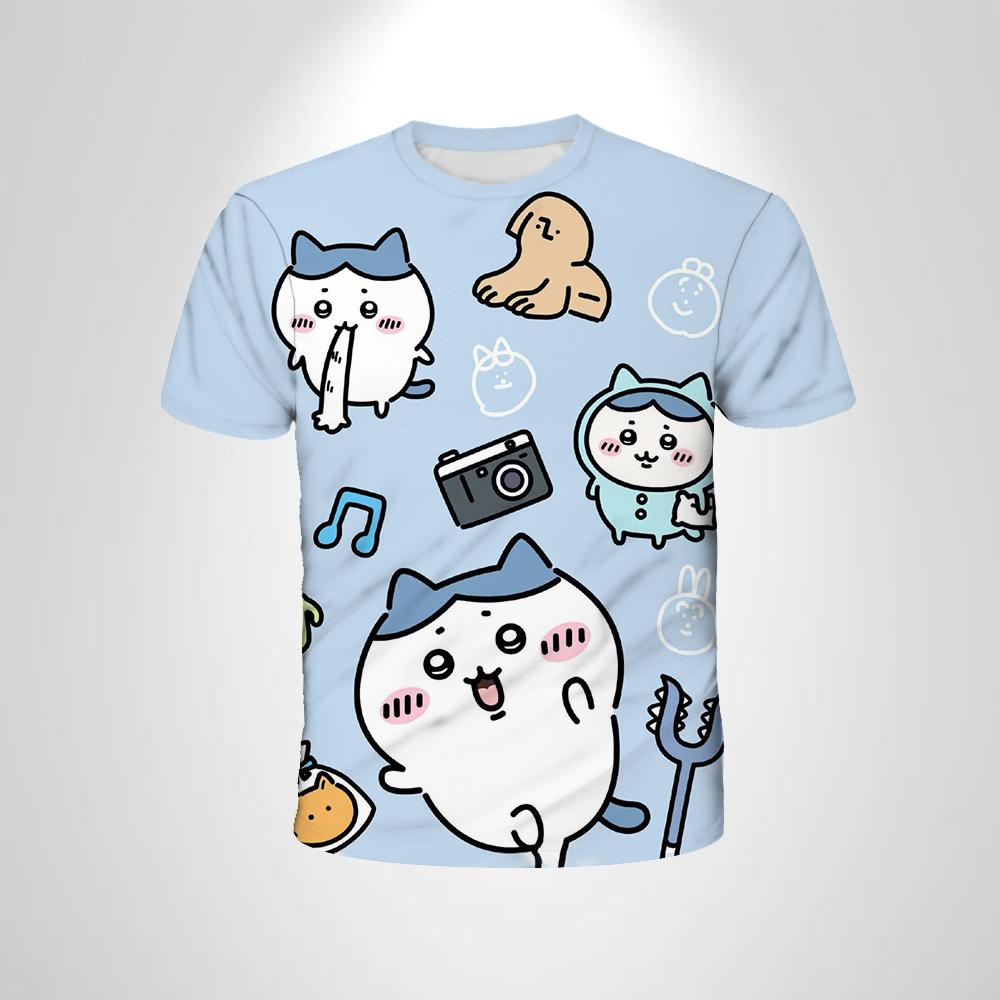 Summer Cute 3D Simple Fresh T-shirt  Anime Casual Breathable Oversized Comfortable Women Short Sleeved T-shirt