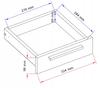 Altivo 1D1Sn Artisan-Anthracite Chest Of Drawers, 1 Door, 1 Low Drawer