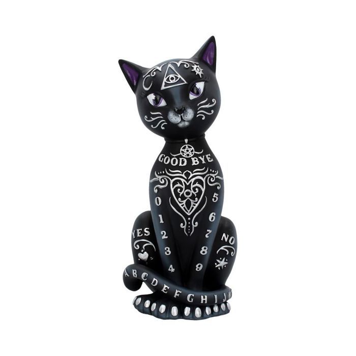 Objet décoratif - grindstore - mystic kitty - noir - intérieur - polyresin