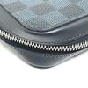 LOUIS VUITTON Damier Cobalt Zippy XL N41590 business bag Wallet Black Used