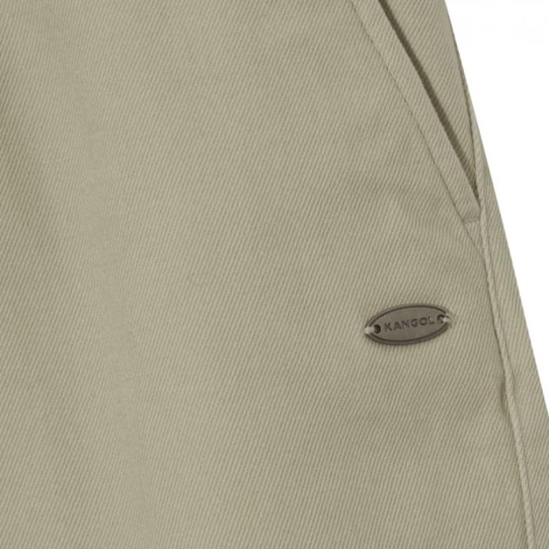KANGOL Comfort Twill Bermuda Shorts Ecru 4047