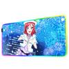 maki nishikino Mouse Pad RGB Gaming Mousepad Big LED Pad PC Desk Mat Luminous Mouse Pad Large Keyboard Mats Table Rug With