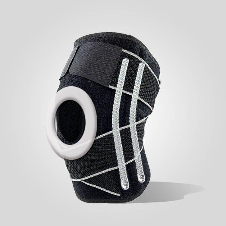 

Sports Knee Pads Basketball Running Spring Straps Silicone Meniscus Shock Absorption Breathable Leggings for Men average size