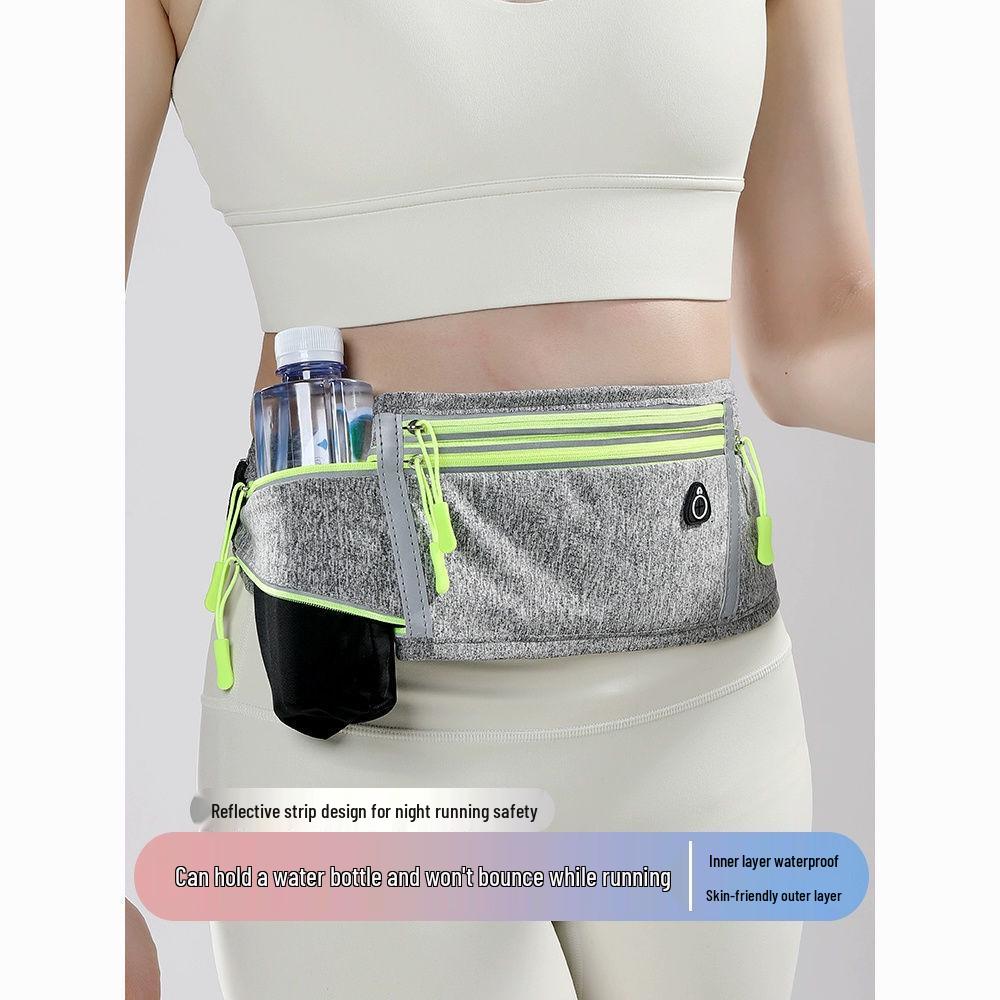 Women's Slim Multi-Pocket Running Pouch with Phone and Water Bottle Holder