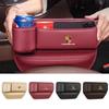 Leather Car Seat Gap Storage Box Water Cup Phone Brace Auto Accessories For Porsche Cayenne Panamera Macan 911 718 Taycan Cayman