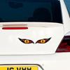 1 Pair Reflective Car Stickers Evil Horror Eye Pattern Scratches Covering Fun Decals For Rearview