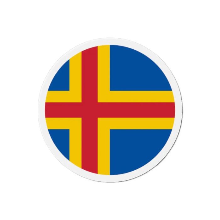 Aimant Rond - Åland - 7 cm - 50 pièces - Multicolore - Mixte
