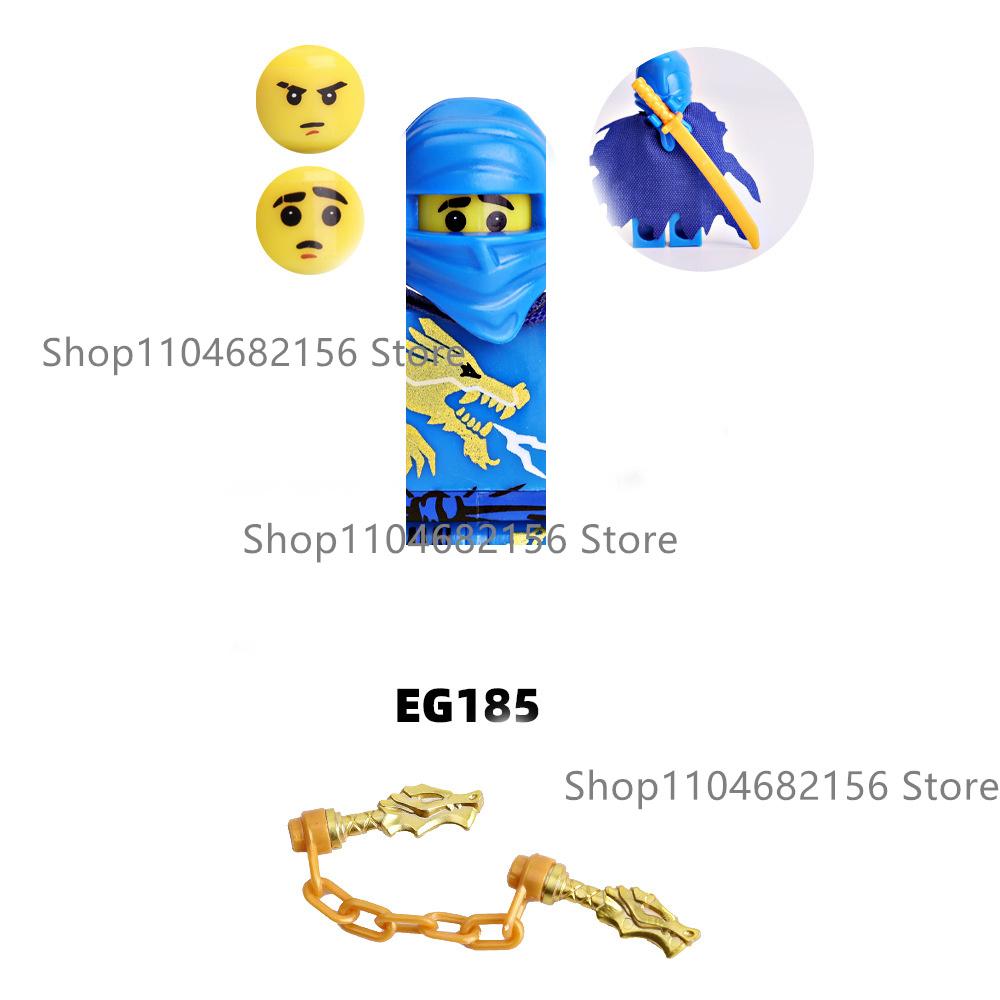 Ninja Themed Building Blocks Set With Dragon And Cartoon Characters Kids DIY Assembly Gift Toy