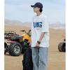 M-5XL Camisetas de manga corta para hombre Camiseta con estampado gráfico de letras Camiseta informal para hombre Tops retro con cuello redondo para