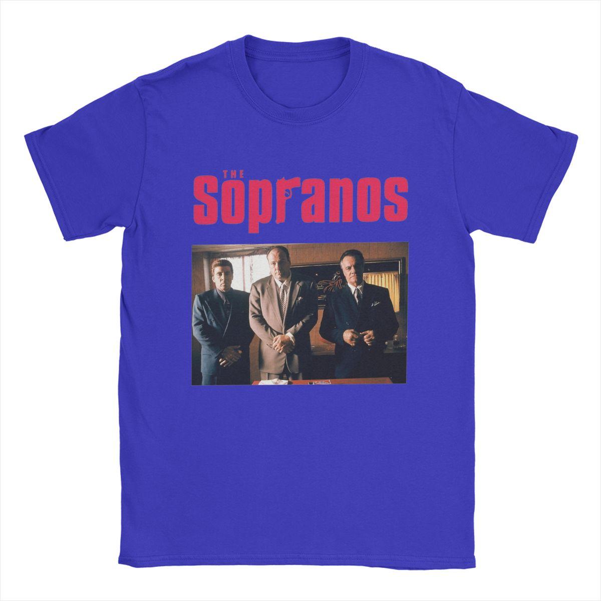 

Повсякденна футболка The Sopranos для чоловіків, бавовняні футболки з круглим вирізом, футболки з коротким рукавом з фільму, унікальний одяг L