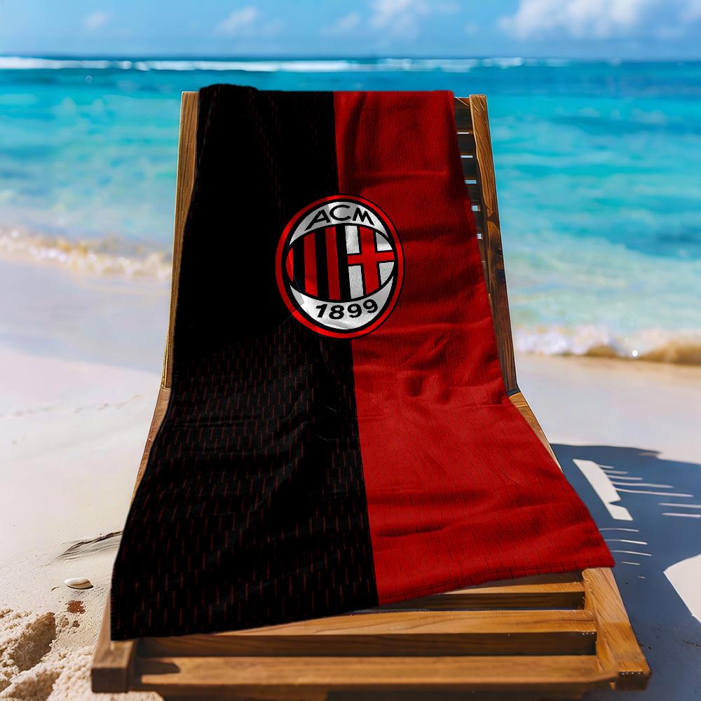 AC Mailand Strandtuch Superweiche Mikrofaser Schnelltrocknendes Gewebe Bequem Leicht Geeignet Für Schwimmen Fitnessstudio Camping Yoga Urlaub