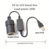 NEW 1pc 5V 2A USB To 12V Car Plug Socket USB Male To Female Lighter Adapter Converter Car Electronics Accessories