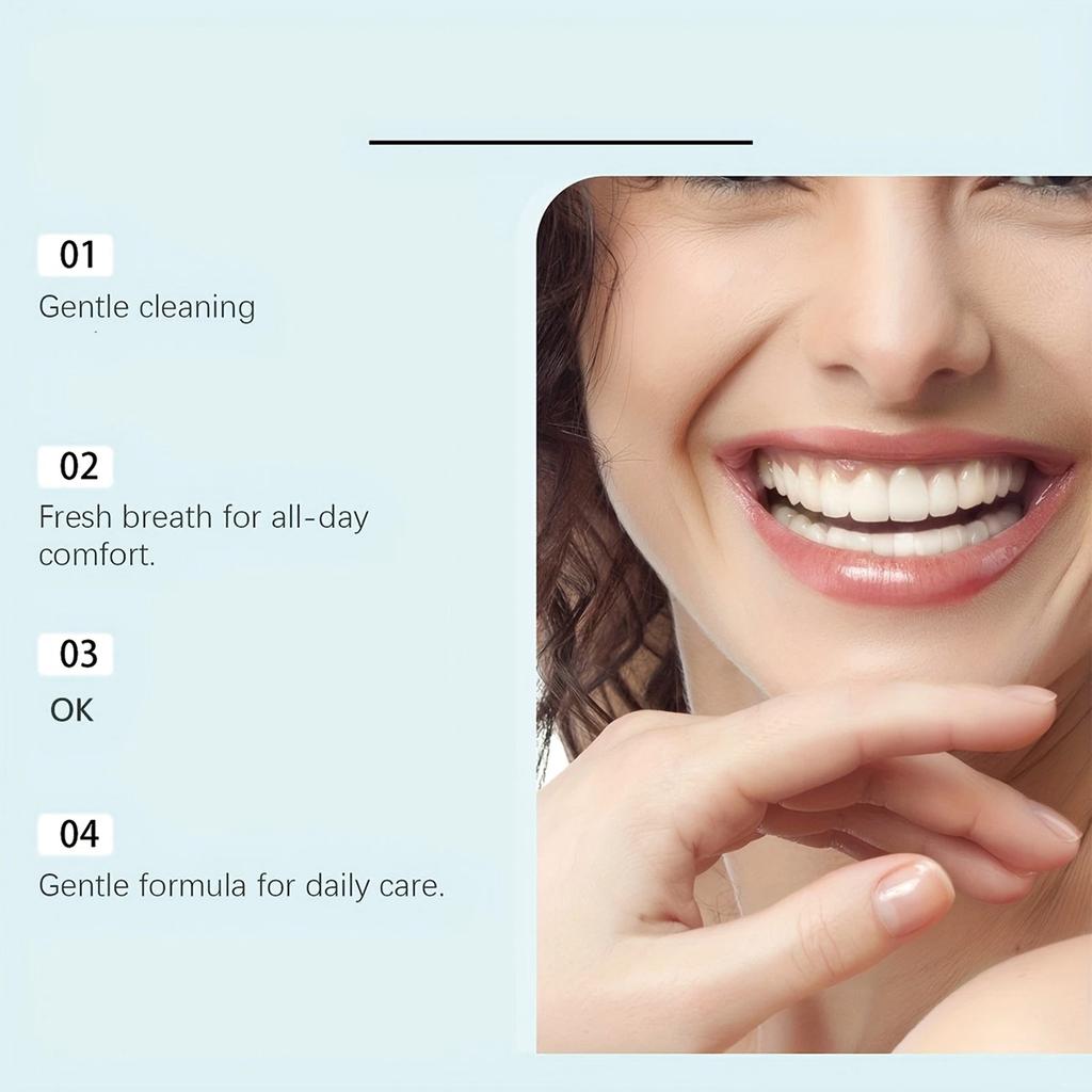 Fine tooth powder penetrates deep into the gaps between teeth, removes food residues, and protects oral hygiene and dental health