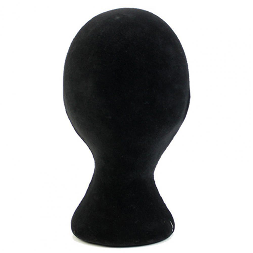 Black Foam Mannequin Model Head Model Foam Glasses Display Stand Manikin Head Hat Wig Display Stand Jewelry Display Rack