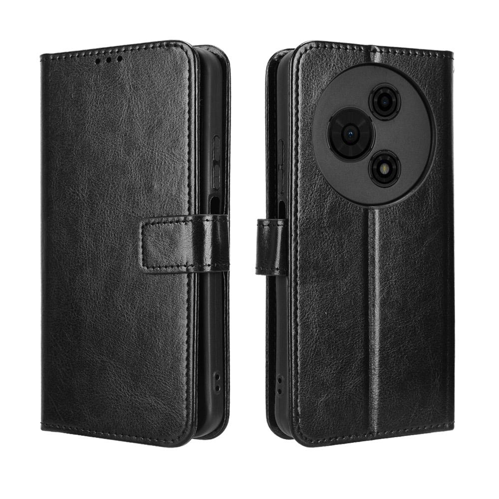 

Флип-чехол для TCL 605 / TCL 60 SE из ПУ кожи, защита всего корпуса с [блокировкой RFID], противоударный, прочный, ретро чехол для телефона for TCL 605 / TCL 60 SE чёрный