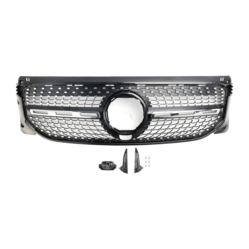 Diamond Front Bumper Grille Grill Fit Mercedes Benz GLB X247 2020-2023