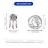 Authentic Original Copper Metal Charm Bead Components Luxury Dream Catcher Feather Pendant Bead Component Bead Components Compatible With Bracelet