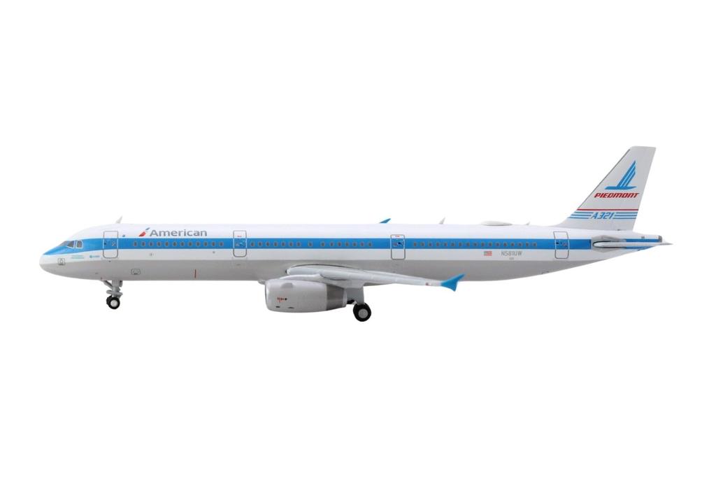 GeminiJets GJAAL2257 American Airbus A321 Piedmont Heritage Scale N581UW; 1400