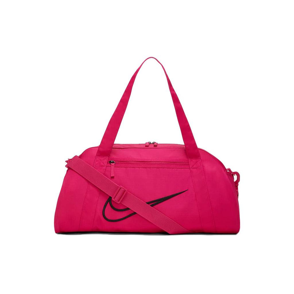 Nike Gym Club 2.0 Sports Training Large Logo Basic Large Capacity Polyester Fitness Bag Shoulder Tote Travel Bag Women Bags Raspberry DA1746-615