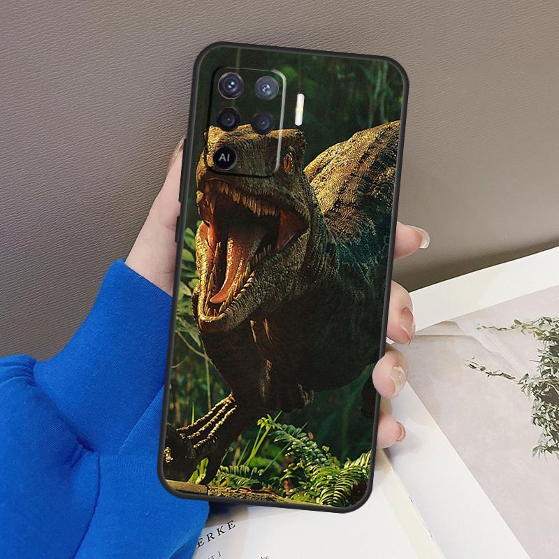 Jurassic Dinosaur Case For Oppo A76 A16 A96 A17 A18 A60 A80 A40 A38 A58 A78 A98 A94 A74 A54 A15 A57 A77 A5 Pro