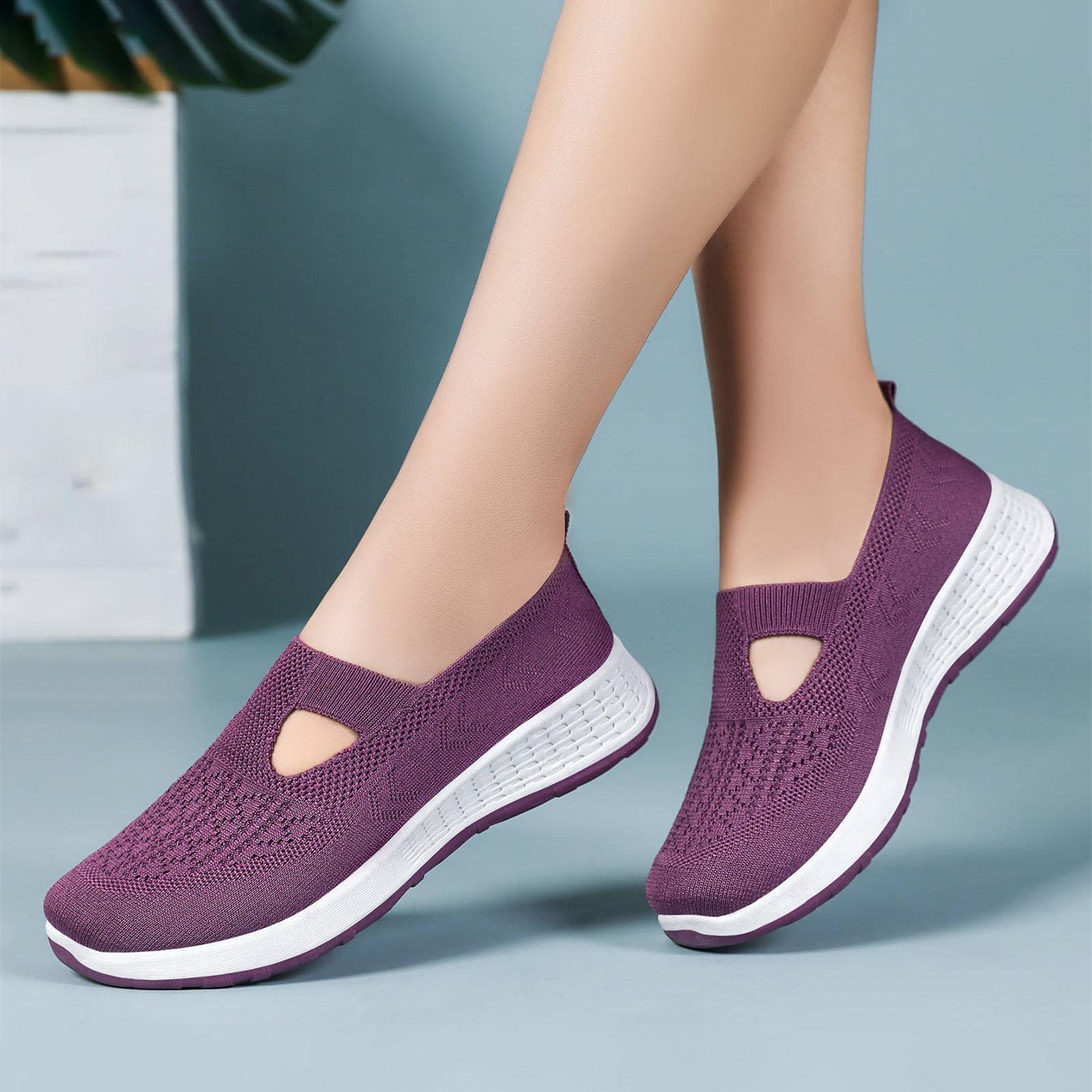 Women s Fashion Plus-Size Casual Round-Toe - Flats 38 фиолетовый