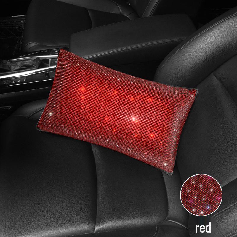Red Diamond Auto Lendenstütze & Nackenkissen Set - Robuste eingelegte Edelsteine