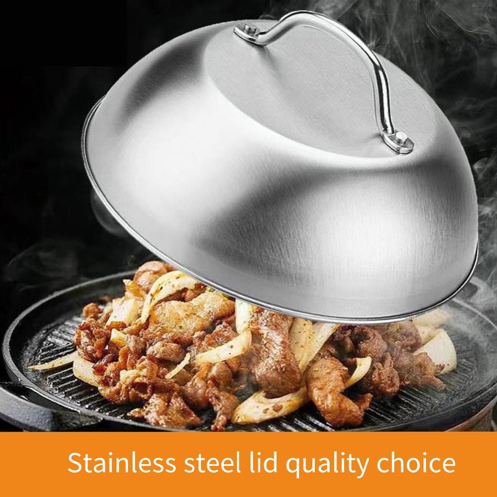 Nuova Copertura per Hamburger Multiuso Cupola per Sciogliere il Formaggio Coperchi per Pentole Rotonde Copertura Utensili da Cucina Barbecue Hamburger per Polpette Teppanyaki Cottura