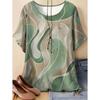 Vintage Women's Casual Loose T-Shirts Printed T-Shirt Fashion Tops Short Sleeves Tees O-Neck Oversized T-Shirt Female Clothing