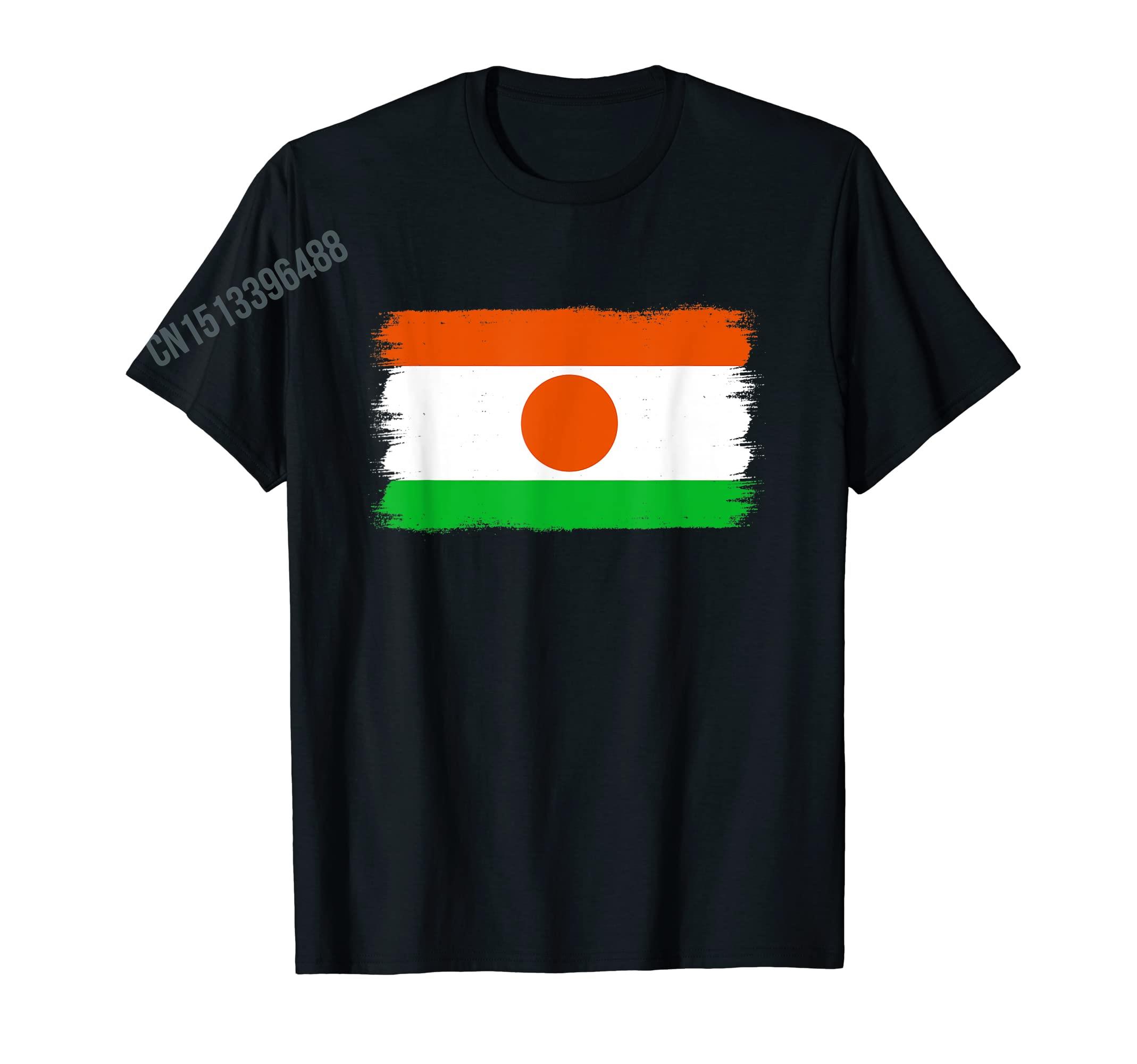ZX More Design Nigerien Flag Niger Pride TShirt For Men Women T Shirt Hip Hop Tops 100 Cotton Tees S