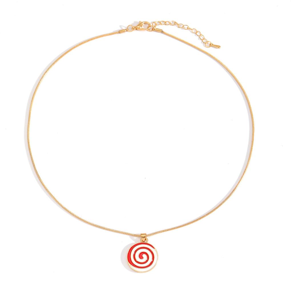 Christmas Necklace Hot-selling Fashion Dripping Oil Snowflake Bell Christmas Tree Pendant Simple Versatile Item