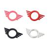 For MINI ONE Cooper S JCW R55 R56 R61 F54 F55 F56 F57 F60 Countryman Car Door Button Decoration Sticker Modification Accessories