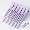 6pcs Hair Clip Set Professional Hairdressing Salon Hairpins Non-slip Crocodile DIY Alligator Clips Home Barber Hair Stylig Tools