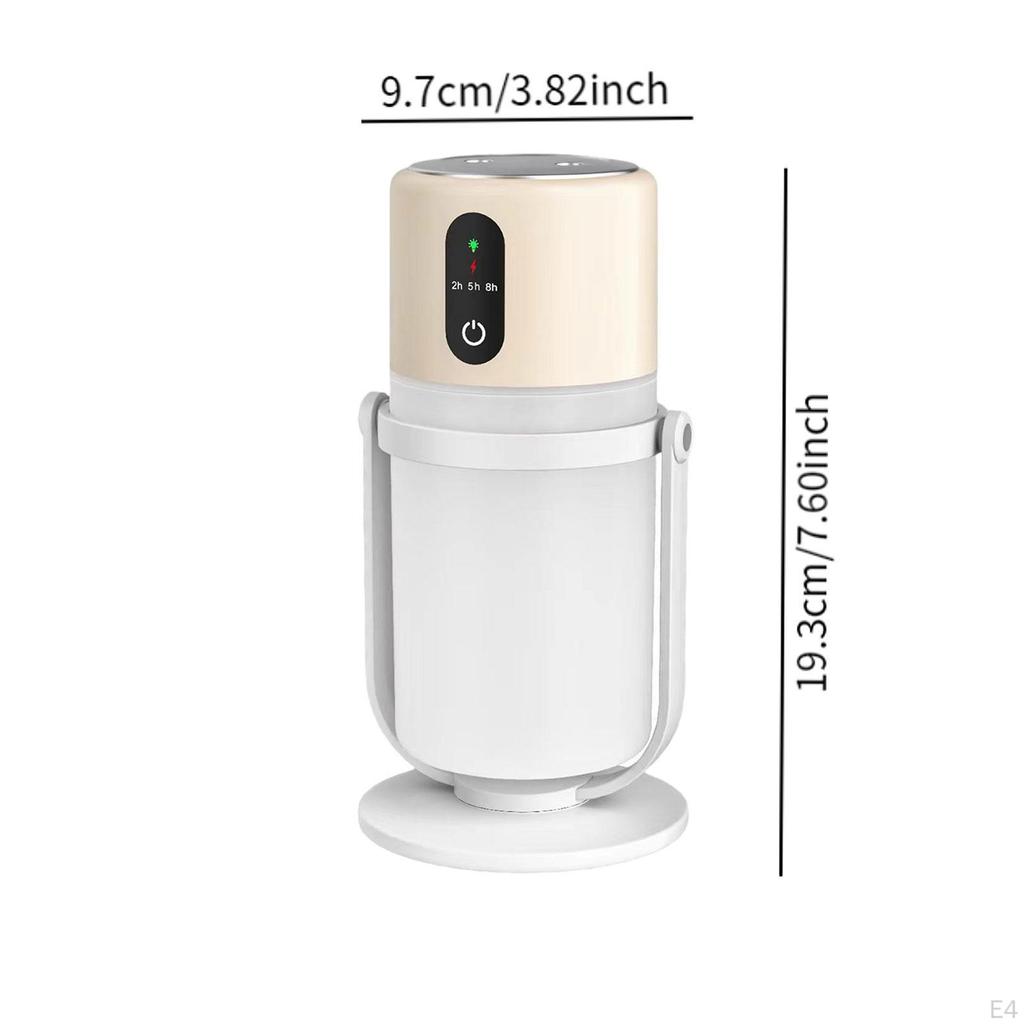Cold Mist Humidifier Timer Function Mini Air 360° Rotating Stand for Hotel Bedroom Study