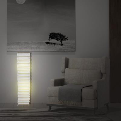 Paper Floor Lamp Shade Simple Vertical Lampshade Home Decorative Light Cover Modern Floor Light Accessory Simple Lampshade