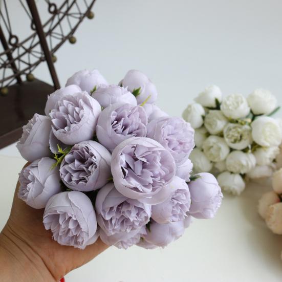 1 Bunch Artificial Flower No Watering Never Fade Realistic Looking 27 Heads