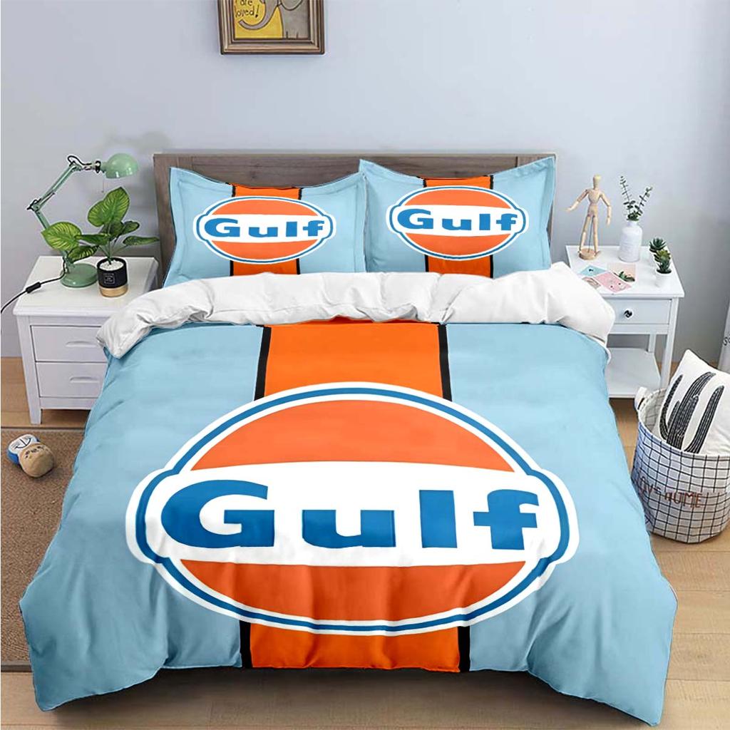 Fashion G-Gulf Racing Pattern Bedding Sets Bed Supplies Set Duvet Cover Comforter Set Bedding Set Luxury Gift