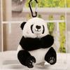 Animal Panda Plush Keyring Simulated Panda Plush Pendant Funny Panda Plush Keychain  Unisex