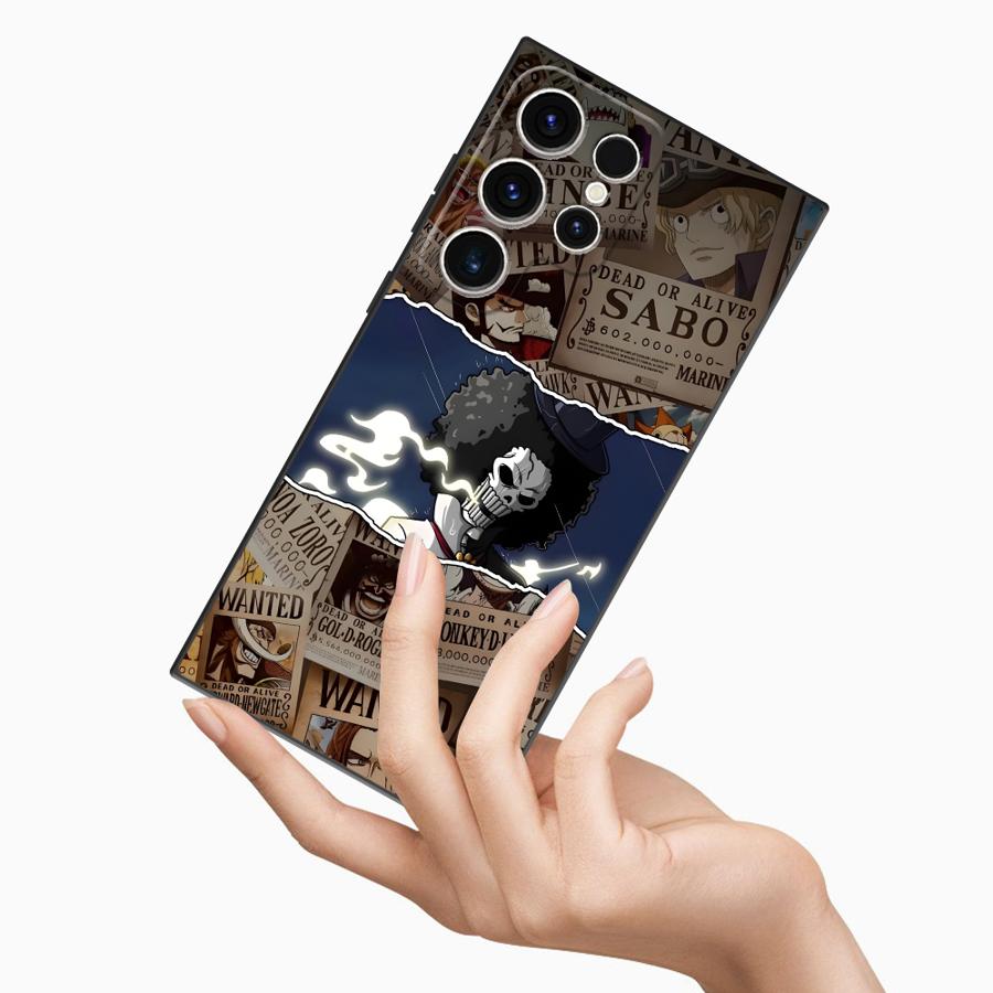 Phone Case for Samsung Galaxy S24 S21 S21+ S25 Ultra S20 FE S23 FE S22 Plus S24Ultra Soft Cover One Piece Poster BROOK