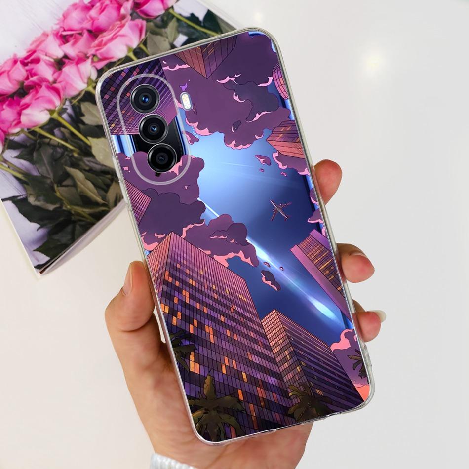 For Huawei Nova Y70 Plus Case NOVA Y70 Y 70Plus NovaY70 MGA-LX9 MGA-LX9N Fashion Pattern Soft Silicone TPU Phone Cases