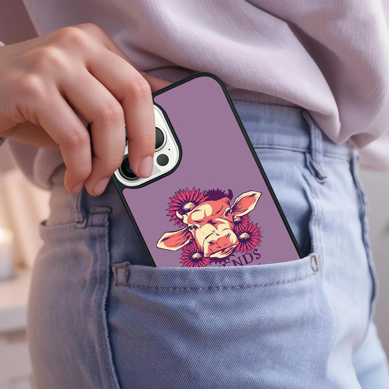 Vegan Friends Not Food Phone Case For IPhone 18 17 Air 15 16e 14 13 Pro Max Coque 12 11 Pro Max PLUS Cover