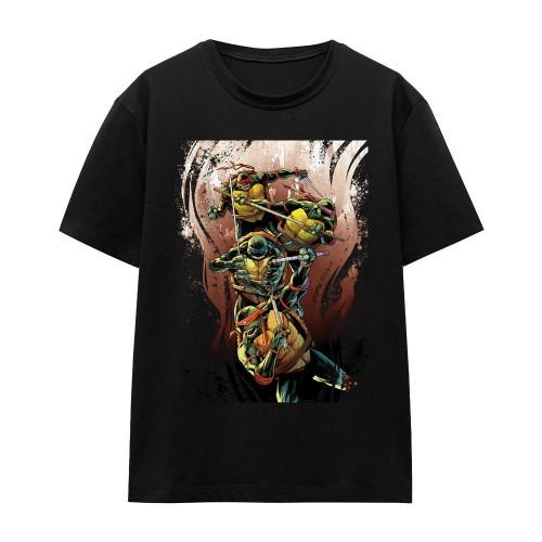 Teenage Mutant Ninja Turtles Unisex Adult Earthy Rainbow Warriors T-Shirt