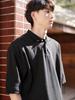 JEMUT Loose Fit Polo Shirt Black Jkst2066