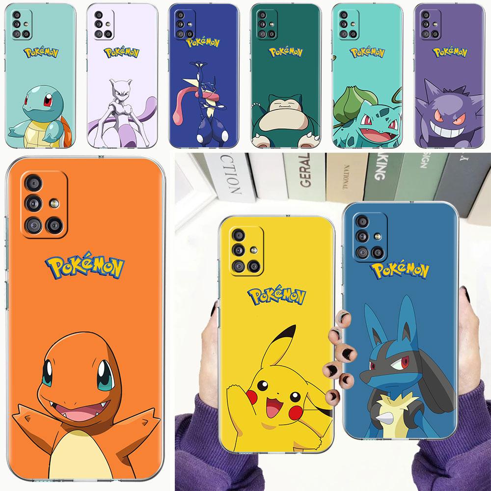 

Case For Samsung Galaxy A51 A71 A21s A31 M30s A12 A41 A02s A11 M31 A91 M51 Thin Cover Soft Phone Fundas A52 A32 A22 Capa Pokemon