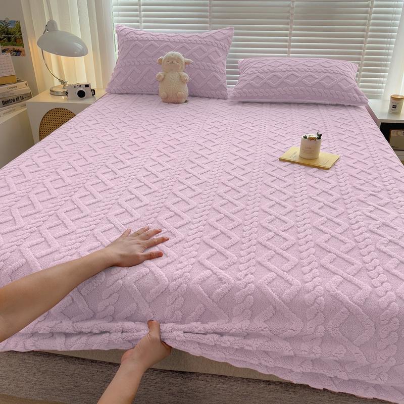 Husă de saltea caldă, elastică, cu montare în catifea, caldă, cuvertură de pat, 90/160/180x200cm, protector de pat, stretch, antiderapant