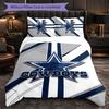 Dallas Cowboys Pattern Microfiber 3Pcs Bedding Set Decor Duvet Cover Set For Bedroom Home Use