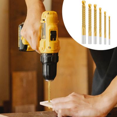 6 Stück 3/4/5/6/6,5/8MM Kobalt-Spiralbohrer Hochleistungs-Rundschaft Edelstahl Hartmetall Aluminium Kunststoff Schneidbohrer Holzbearbeitungswerkzeuge